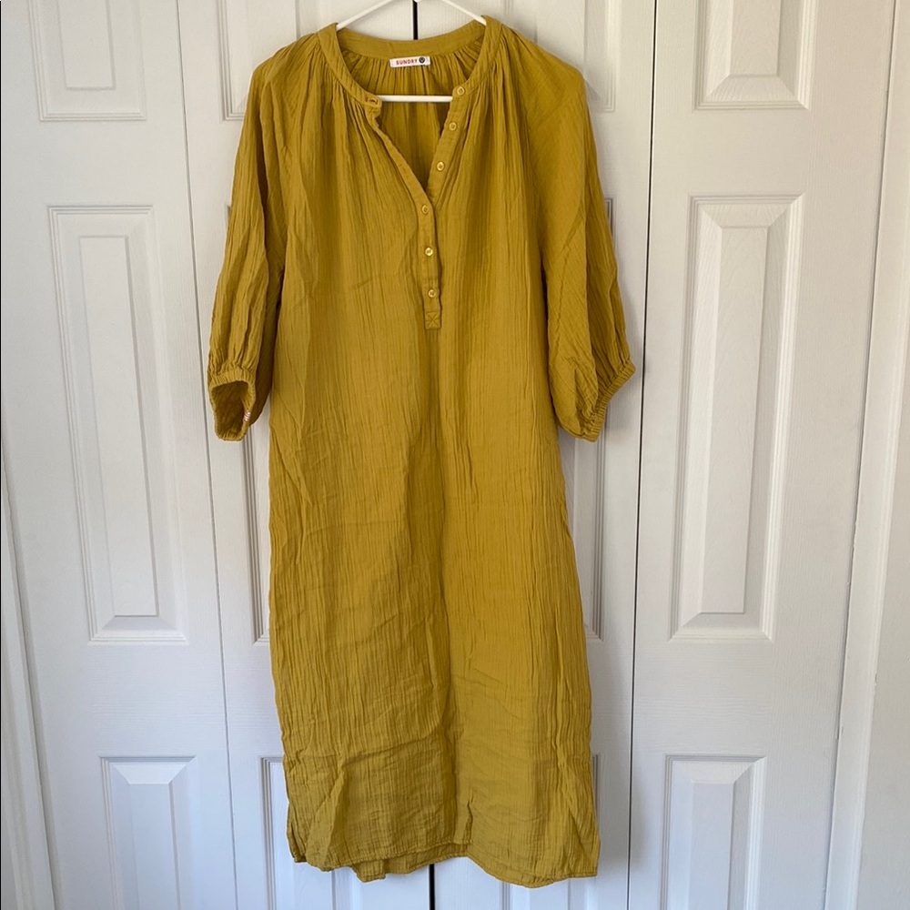 Sundry cotton gauze dress